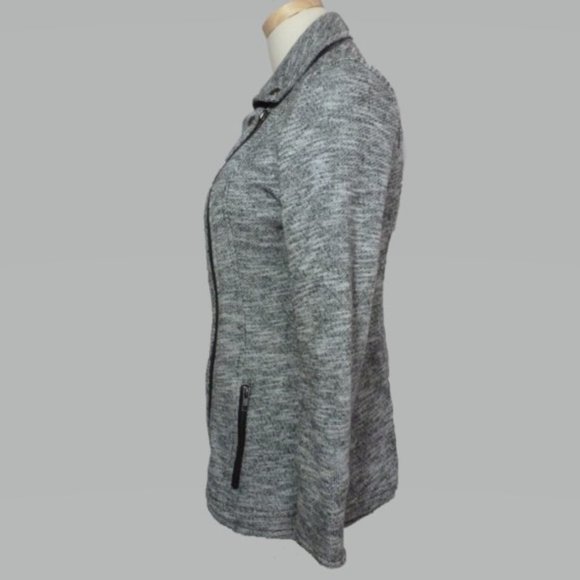 Market & Spruce S Heather Gray Moto Jacket - Picture 4 of 5